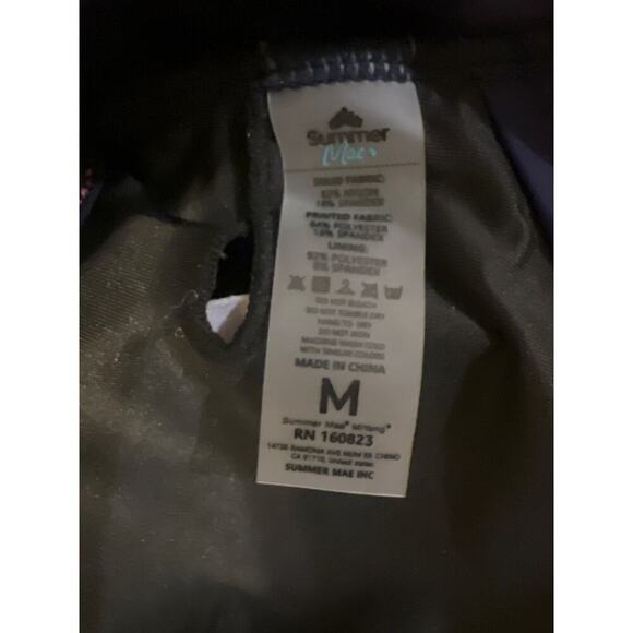 Blue Halter V-neck Tankini Flowing Swimdress Top NWT Size M - Picture 6 of 8